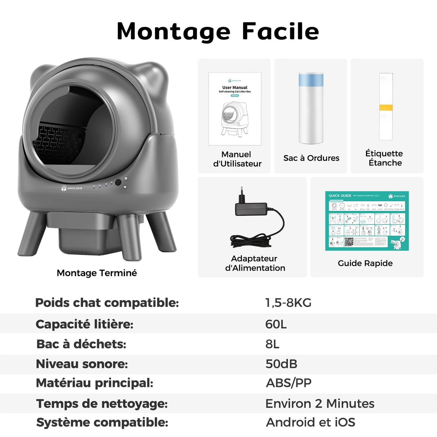 PURA V3 | Litière autonettoyante connecté